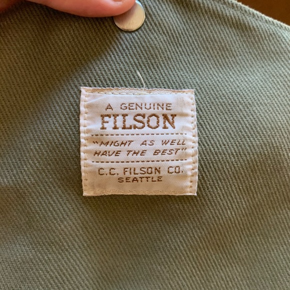 Filson Rugged Twill Padded Computer Bag - Green - Picture 5 of 7